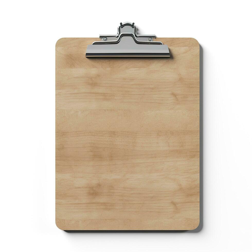 Clipboard is isolated on white background. Generative AI photo