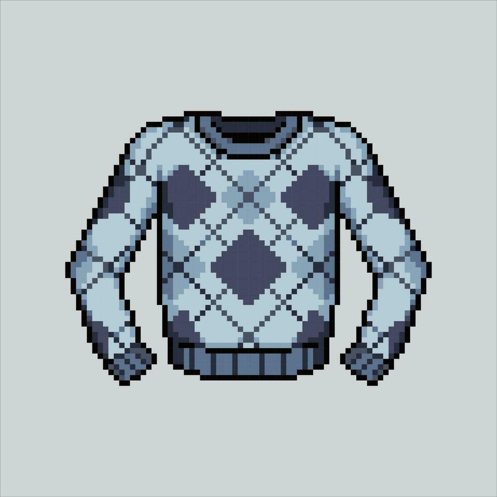 Pixel art Sweater. Pixelated Sweater clothes. Sweater autumn icons background pixelated for the pixel art game and icon for website and video game. old school retro. 29282388 Vector Art at Vecteezy