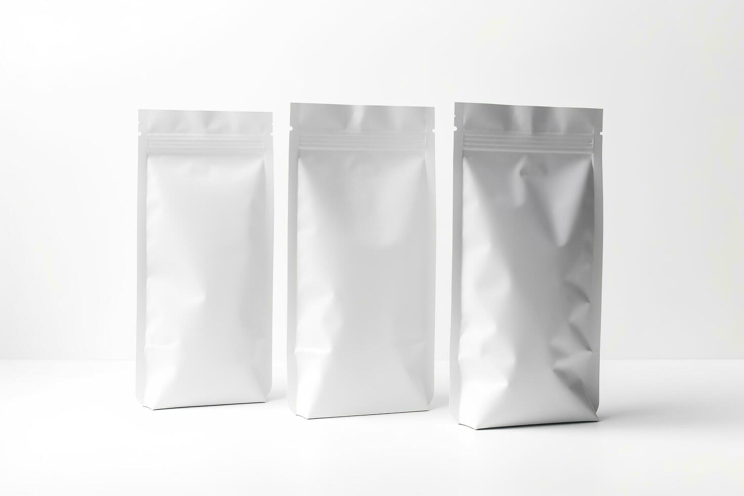 Blank Bag mockup design on white background. Generative AI photo
