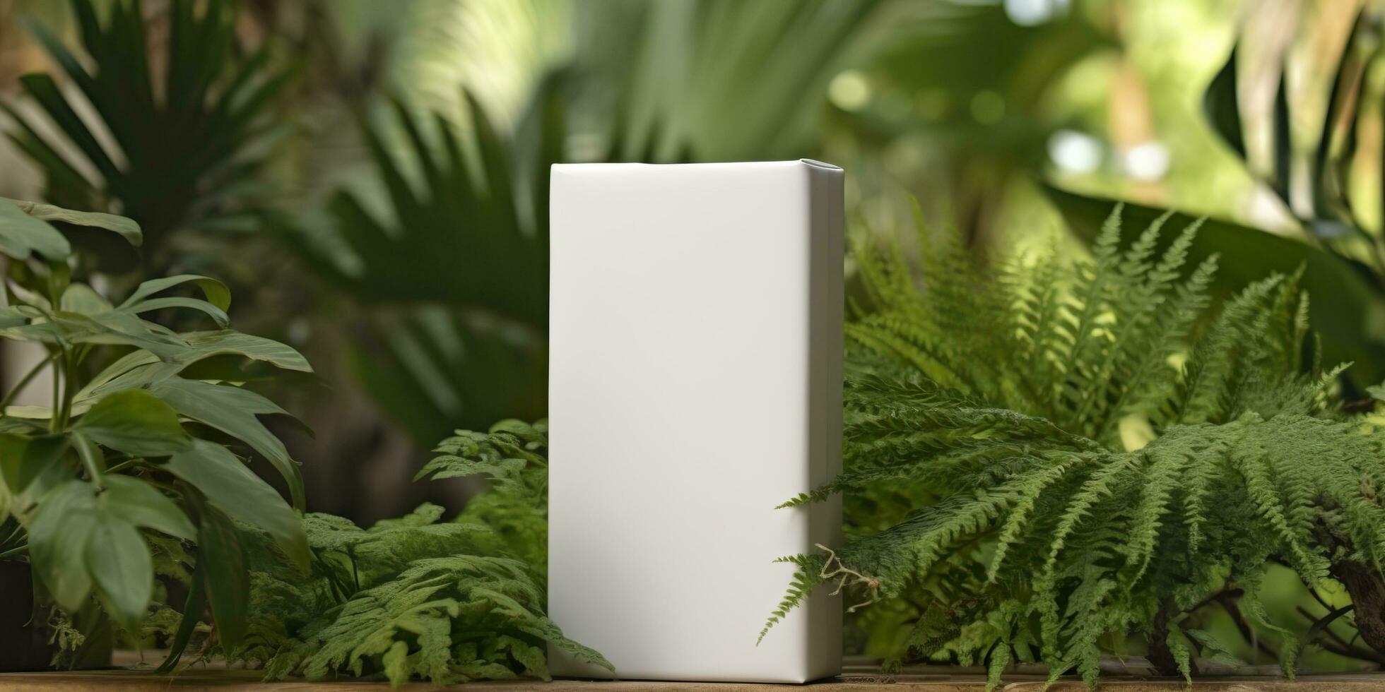 box mockup design. Generative AI photo