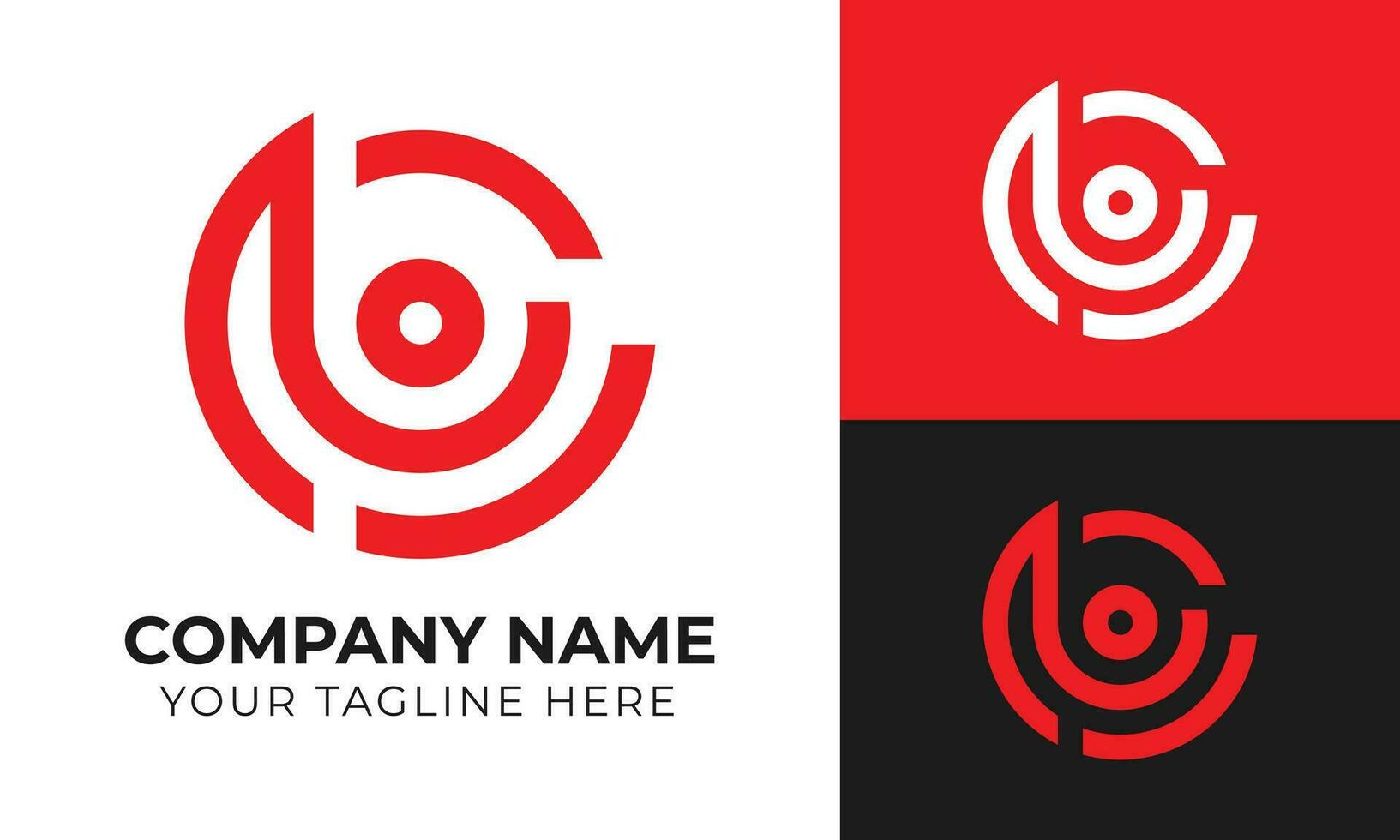 creativo corporativo moderno mínimo monograma negocio logo diseño modelo para tu empresa gratis vector