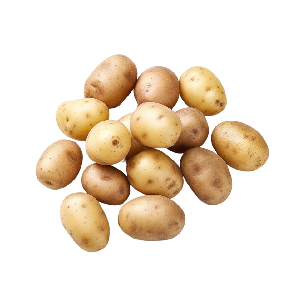 potatis png, många potatis png, potatis, transparent bakgrund, ai generativ png