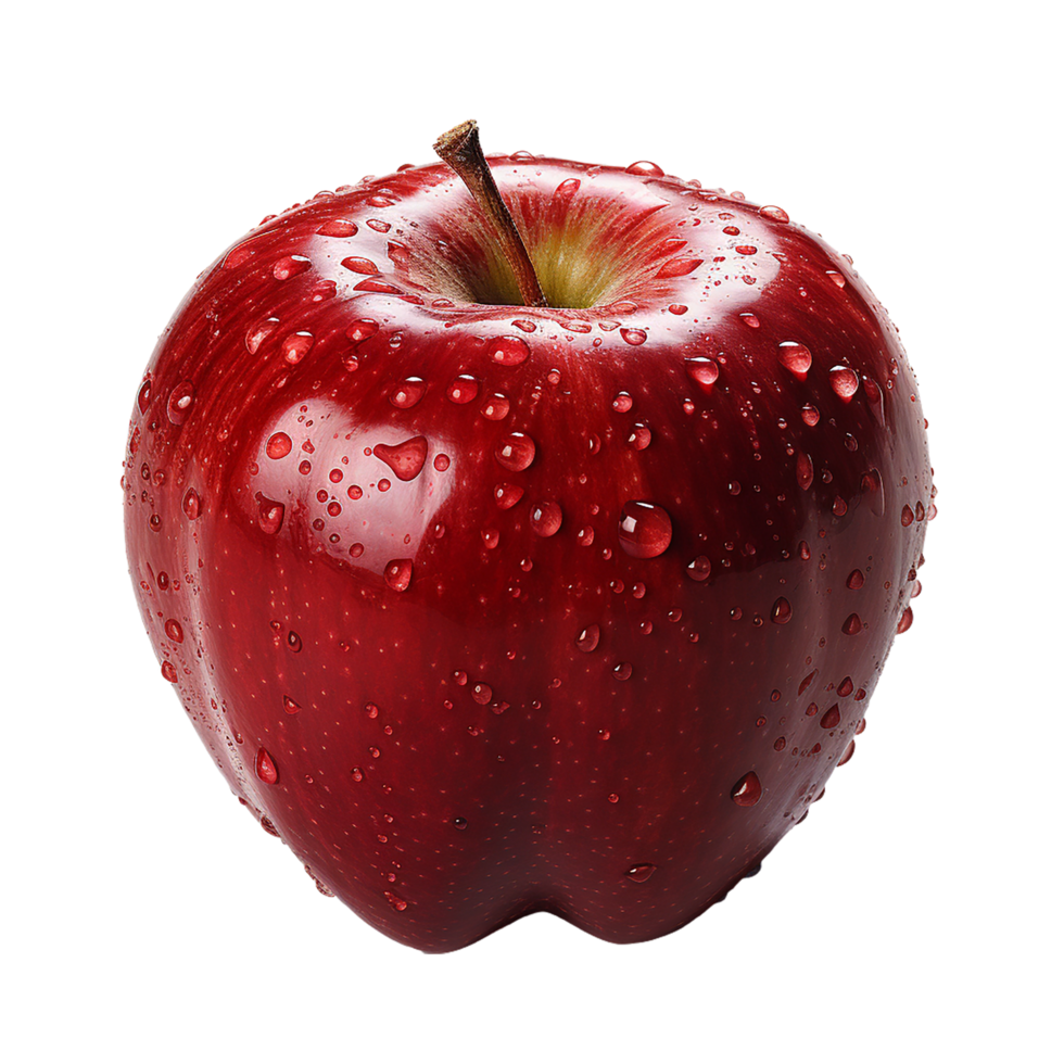 Red Apple, Red Apple Png, Red Apple With Transparent Background, AI