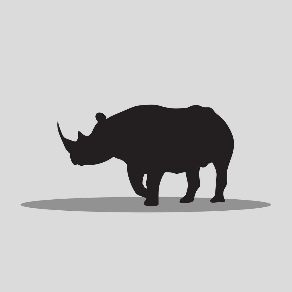 Rhino vector clip art