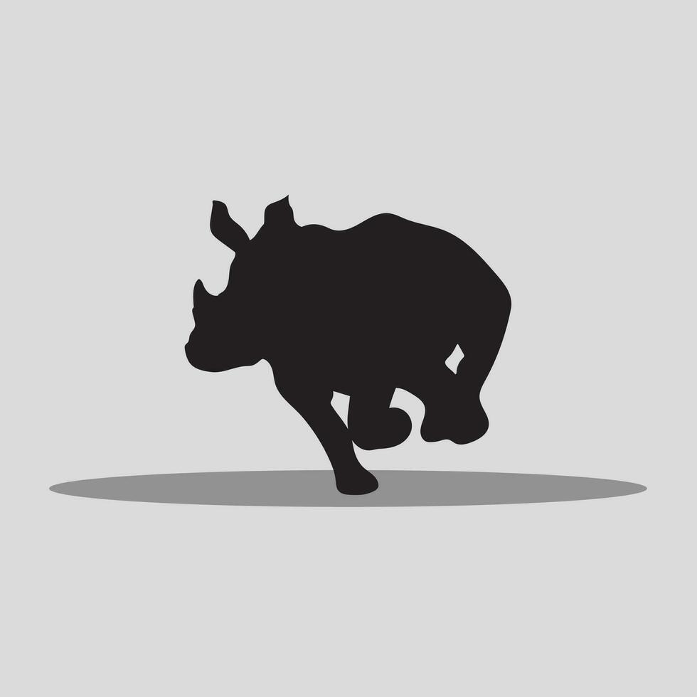 Rhino vector clip art