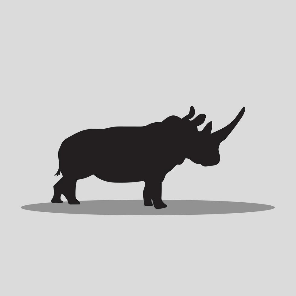 Rhino vector clip art