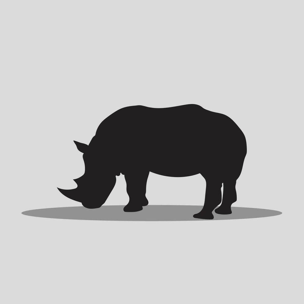 Rhino vector clip art
