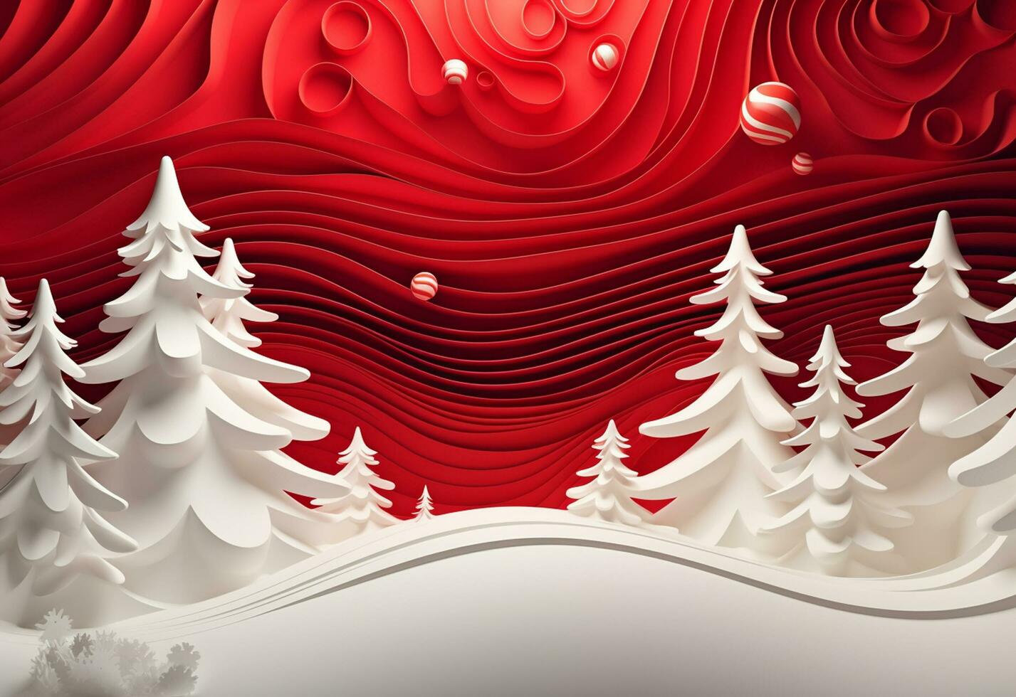 Ai generative Christmas background with negative space realistic image ultra hd high design very detailed photo