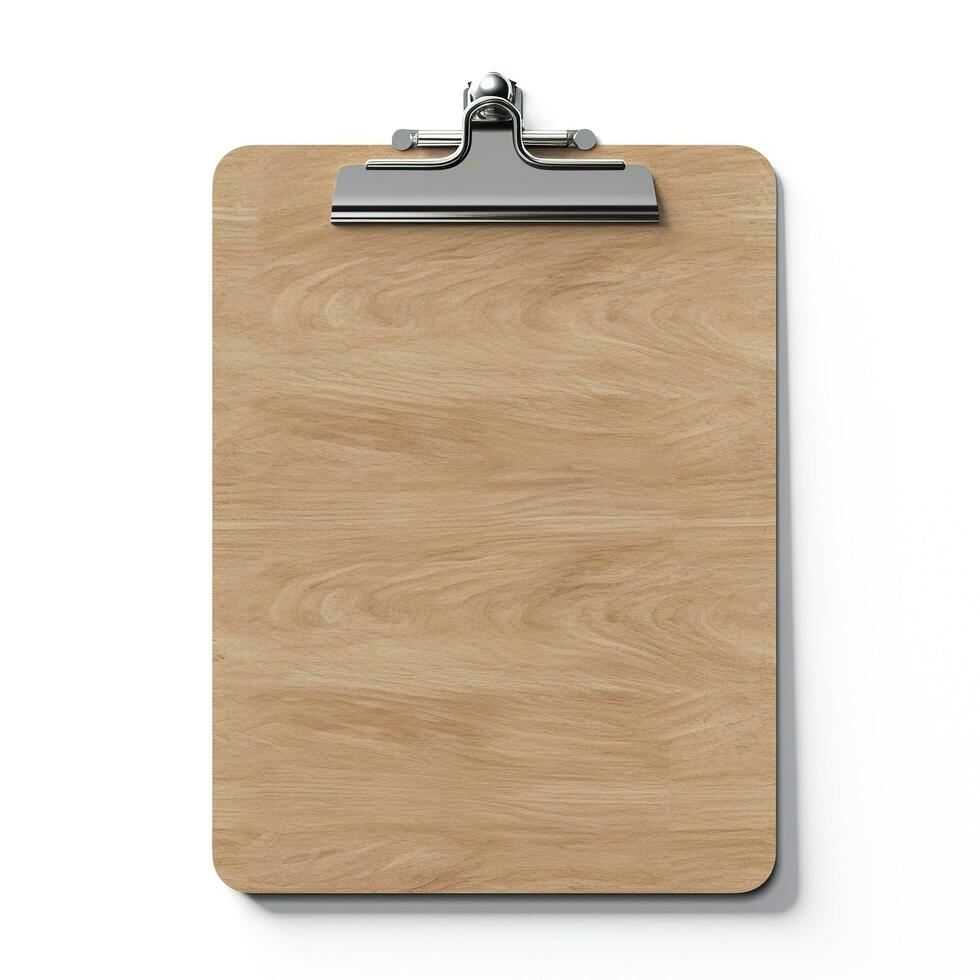 Clipboard is isolated on white background. Generative AI photo