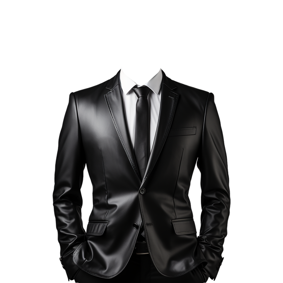 homem terno png, homem formal terno, homem formal terno png, Preto terno, transparente fundo, ai generativo png