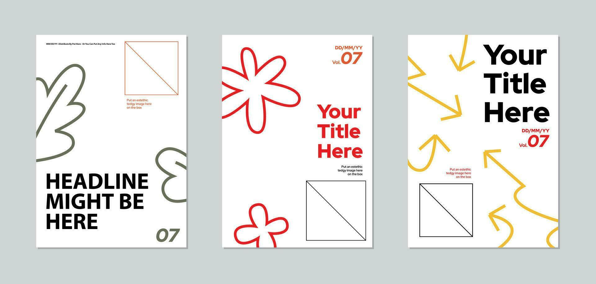 magazine cover templates, cover book presentation. Minimalist brochure layout and modern report business flyers poster template. vector