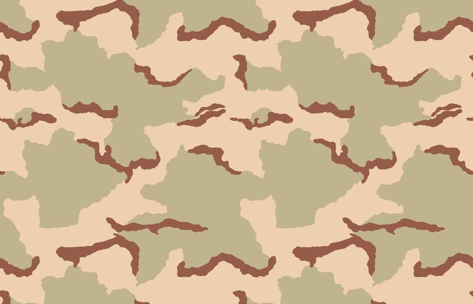 Desierto camuflaje camuflaje vector modelo Tres color