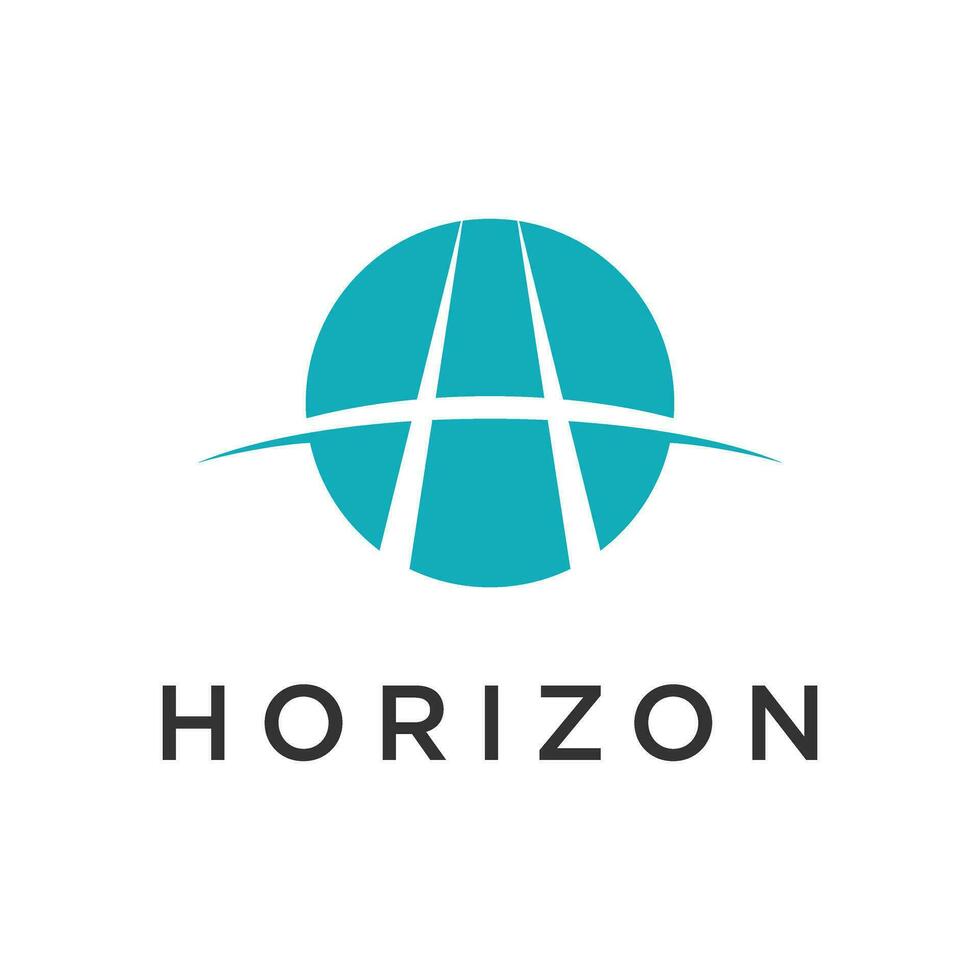 horizonte logo con el letra h resumen vector