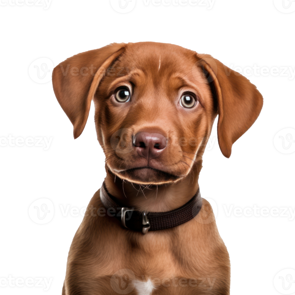 Cute browm dog isolated png