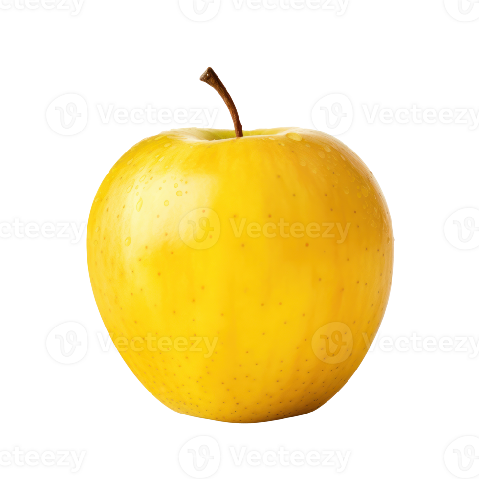 Yellow apple isolated png