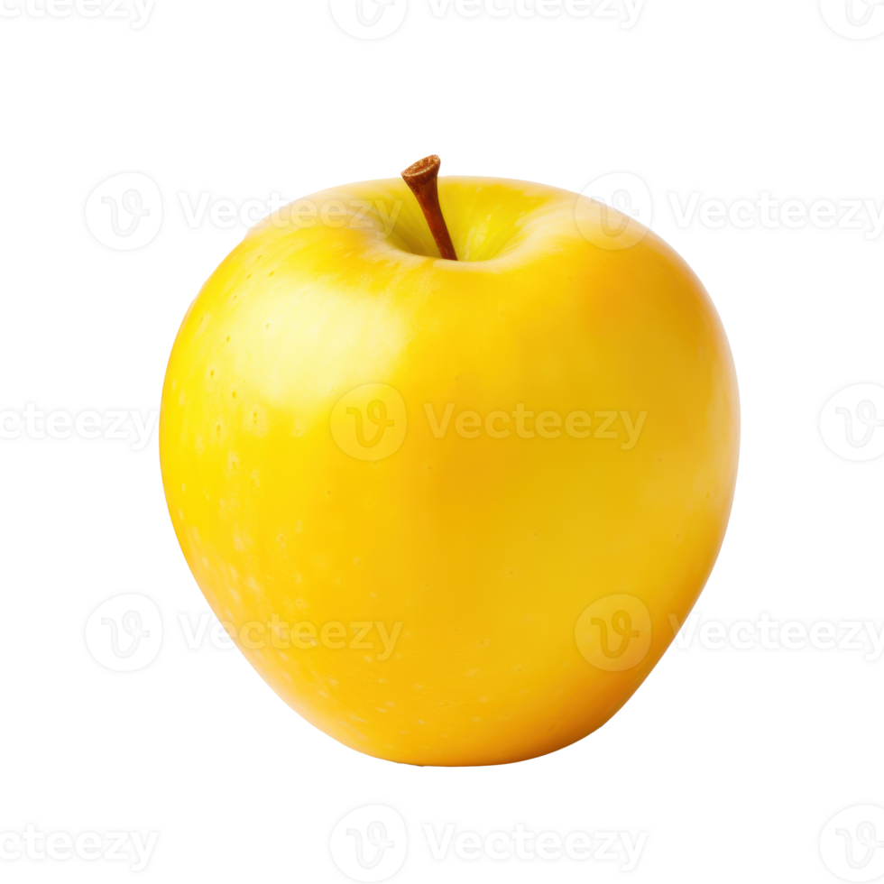 Yellow apple isolated png