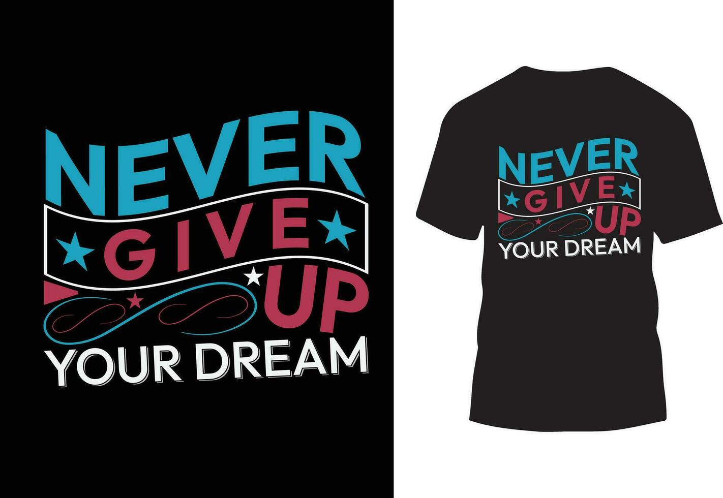 Typography t shirt design, motivational typography t shirt design vector