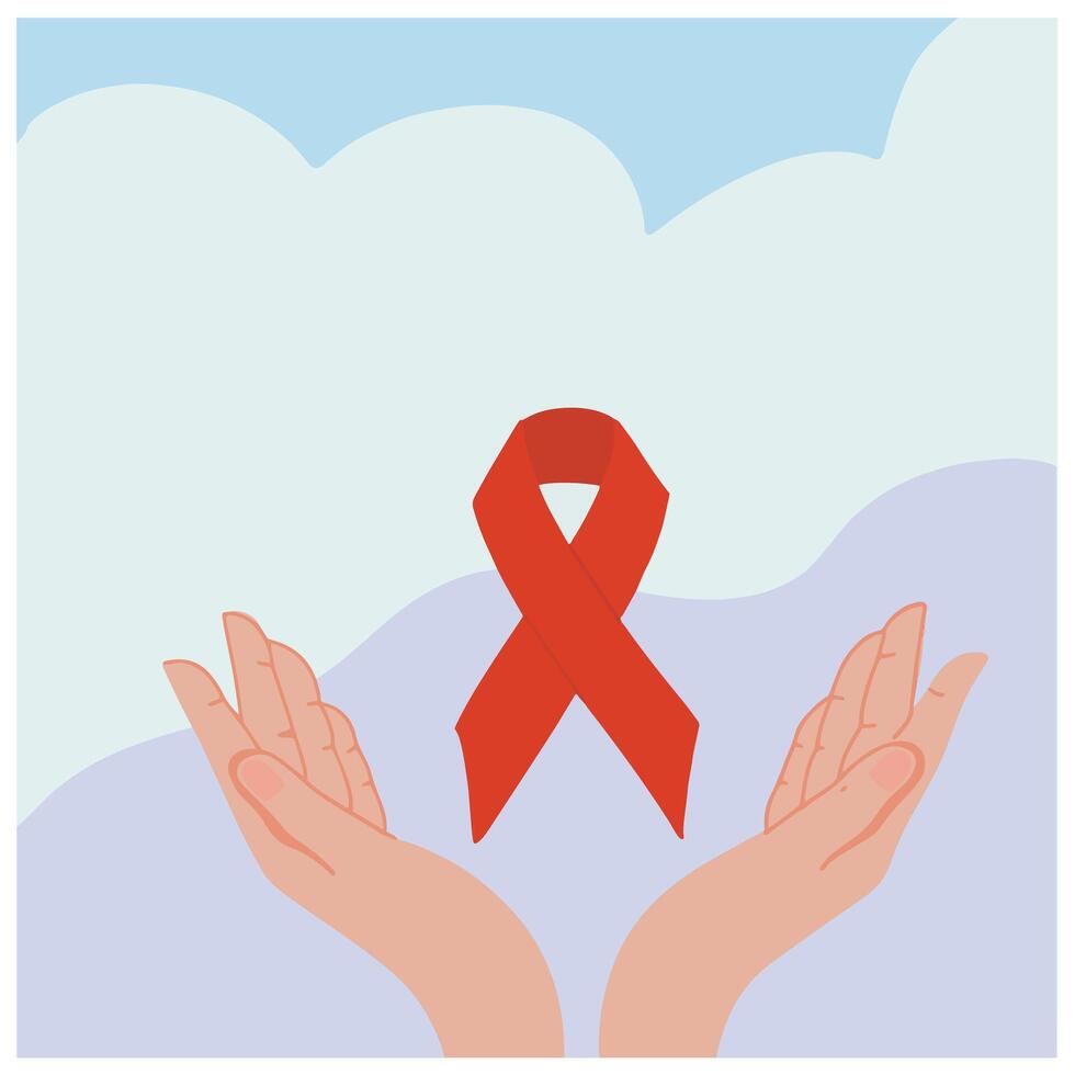 World aids day illustration vector