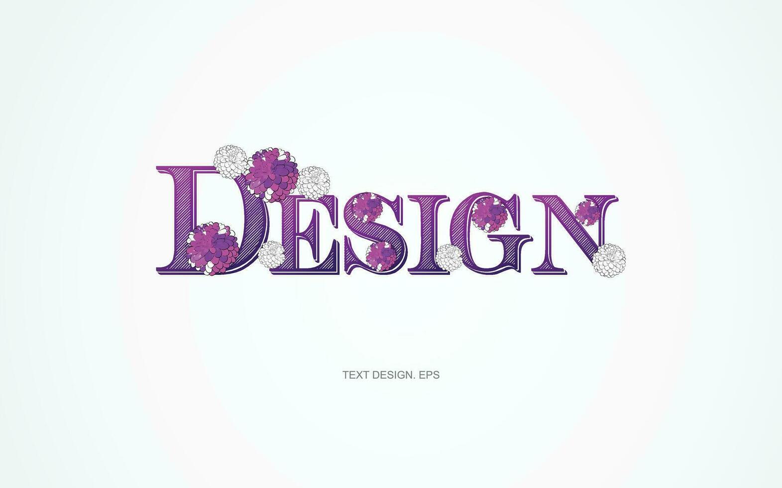 diseño logo con purpel flor vector