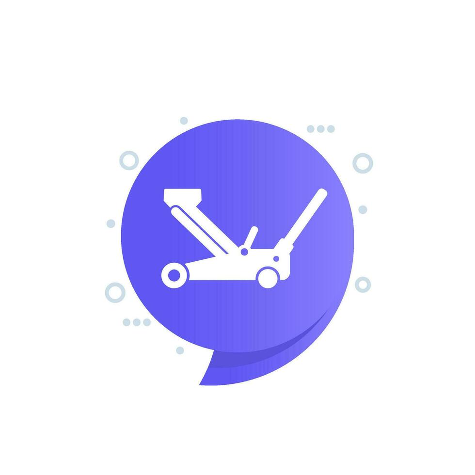 hydraulic car jack vector icon