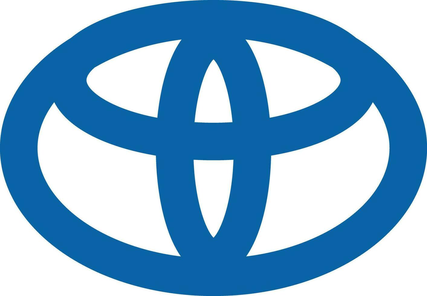 Toyota logo icon car brand sign symbol famous label identity style Top automotive industry leader art design vector. Black automobile emblem sign vector