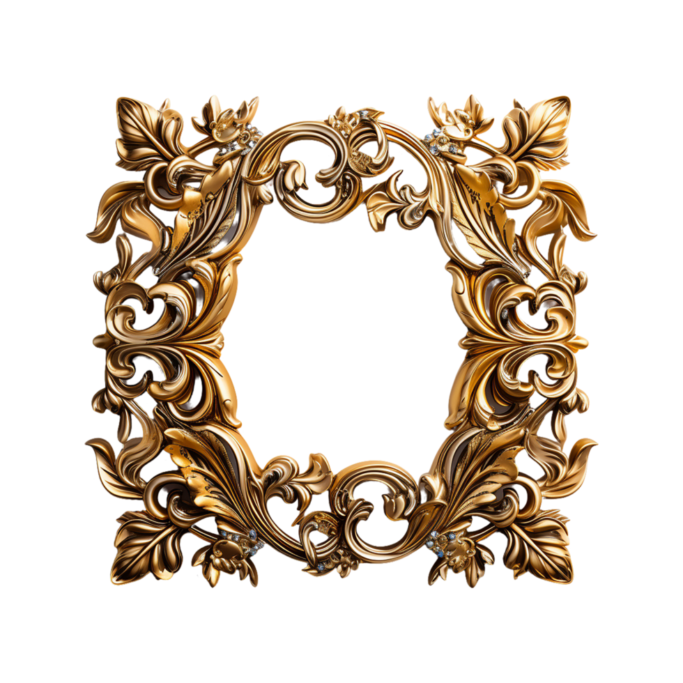 Frame, Frame Png, Frame Golden Color, Round Frame Png, Transparent