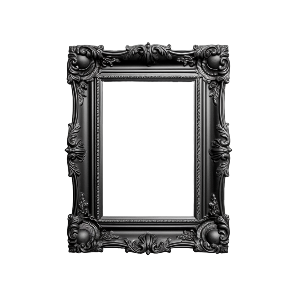 Frame Black, Black Color Photo Frame, Photo Frame Png, Transparent