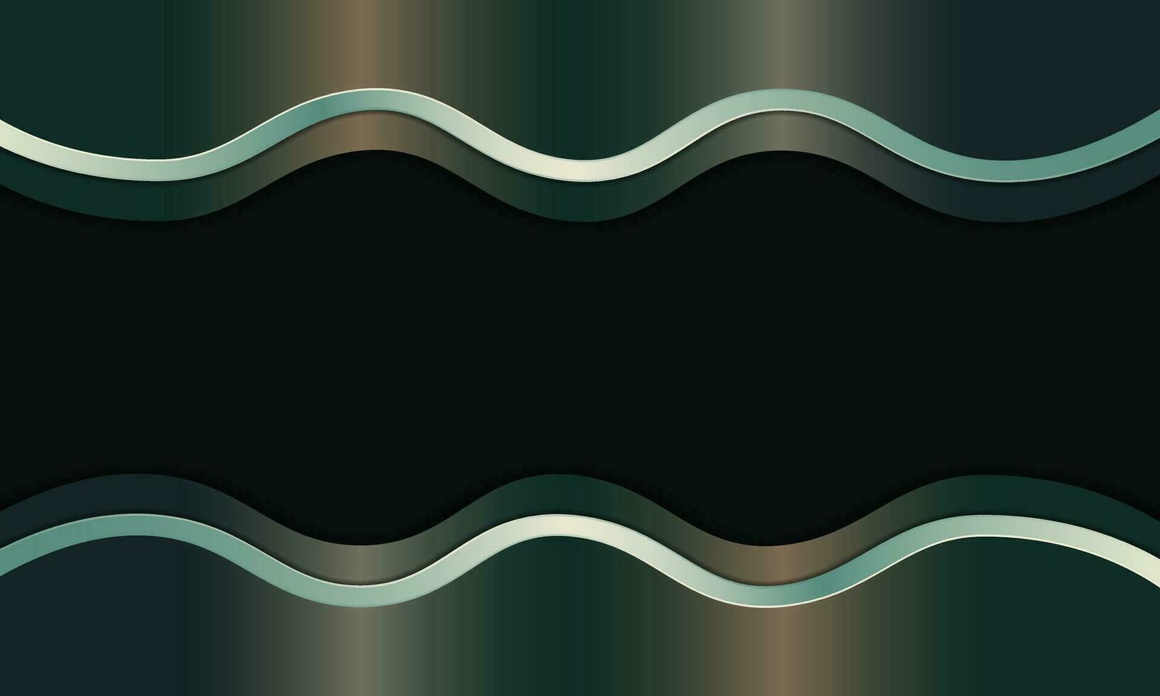 Metallic with wave line stripes on background. vector