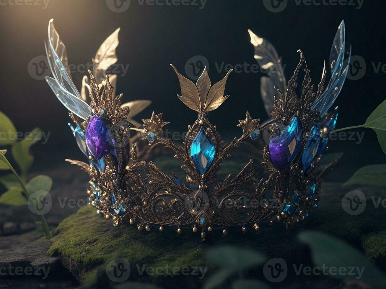 Golden Crown  Generative AI photo