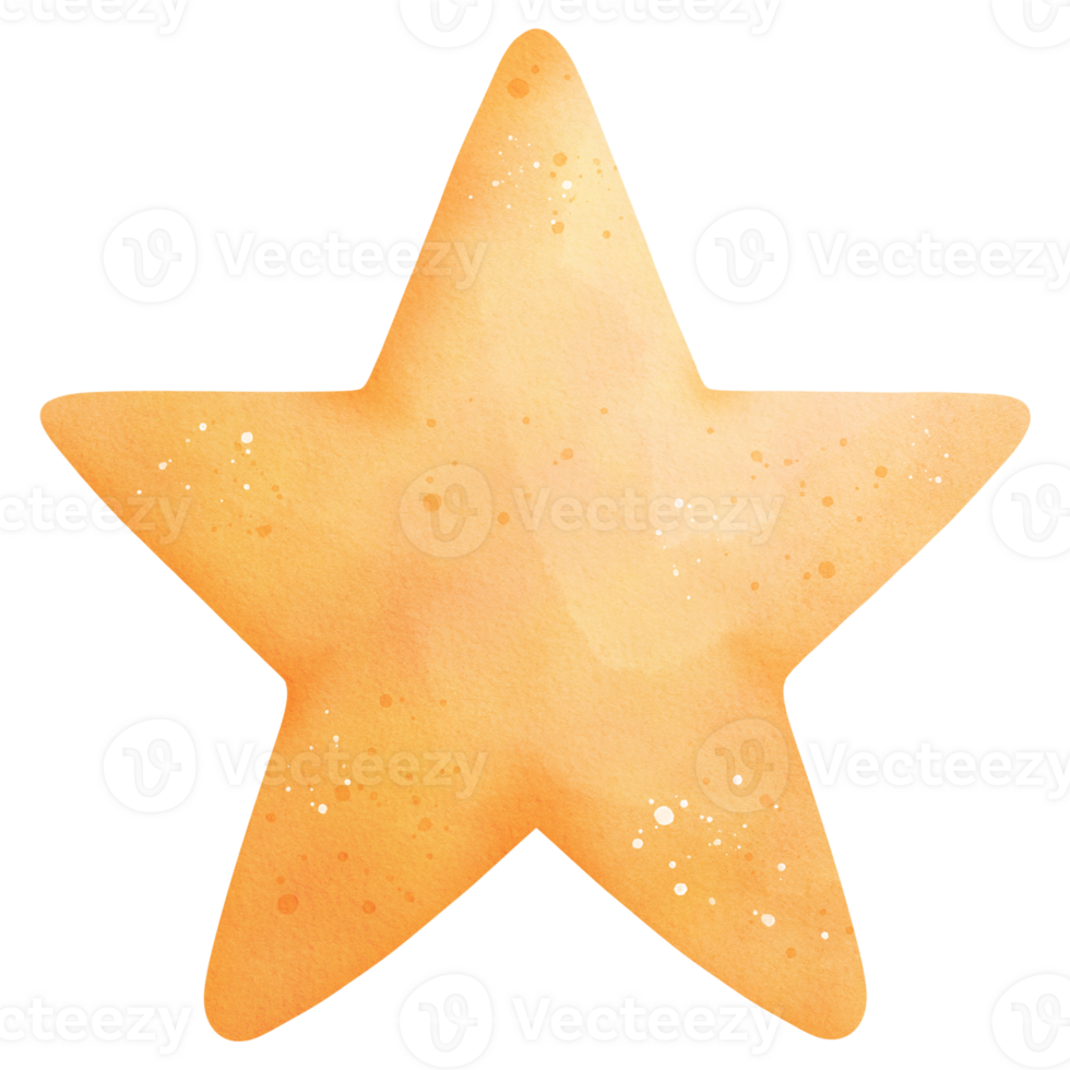 Watercolor Star Illustration png