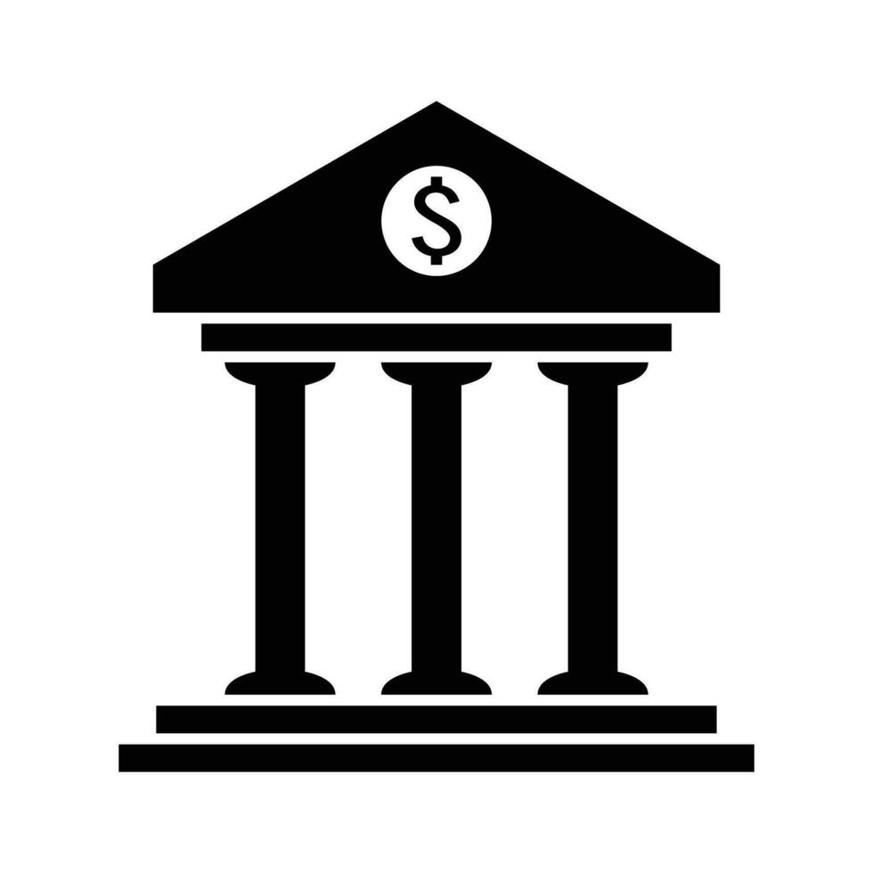 bank icon design. money savings sign and symbol. vector