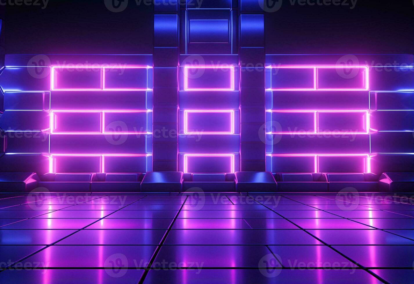 Neon illuminated futuristic backdrop realistic image, ultra hd, high design very detailed photo