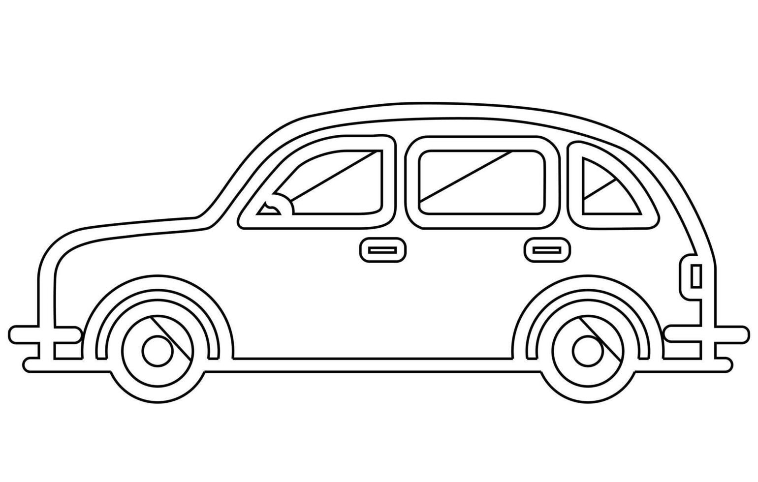 Taxi Car illustration vector. Yellow taxi Car Flat illustration. vector