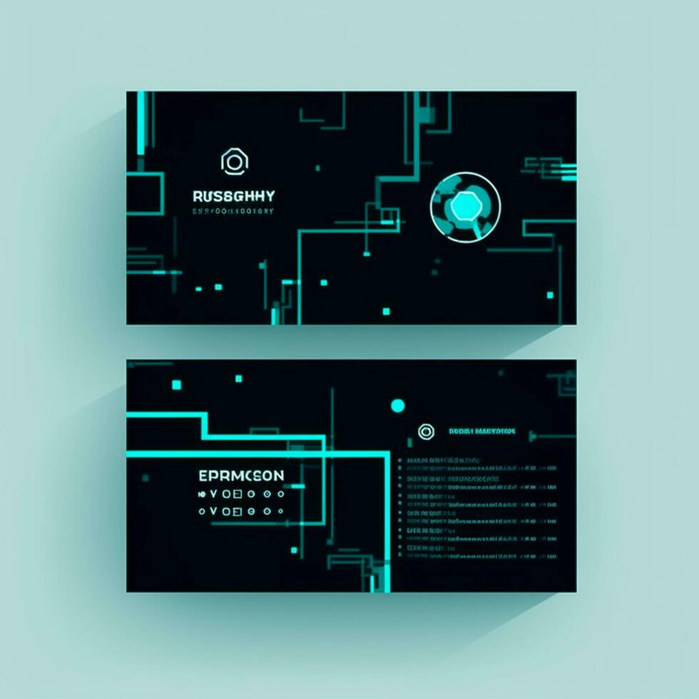 modern professional business card photo