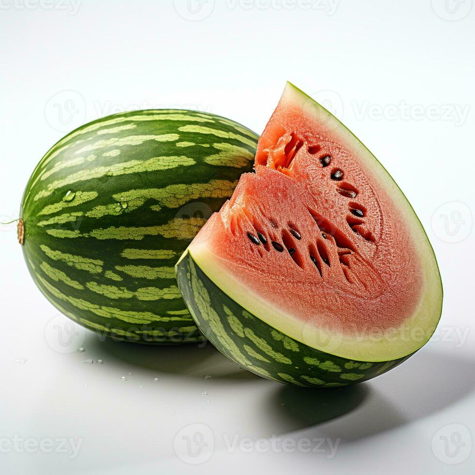 Fresh ripe red watermelon fruit photo