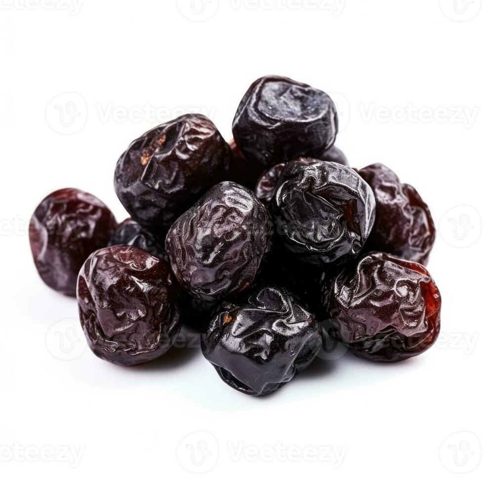 Dried Cherries isolated on white background photo