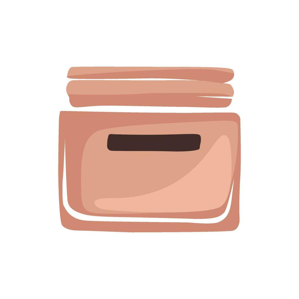 Vector Face Cream Jar Cosmetic Skin care product Illustration.