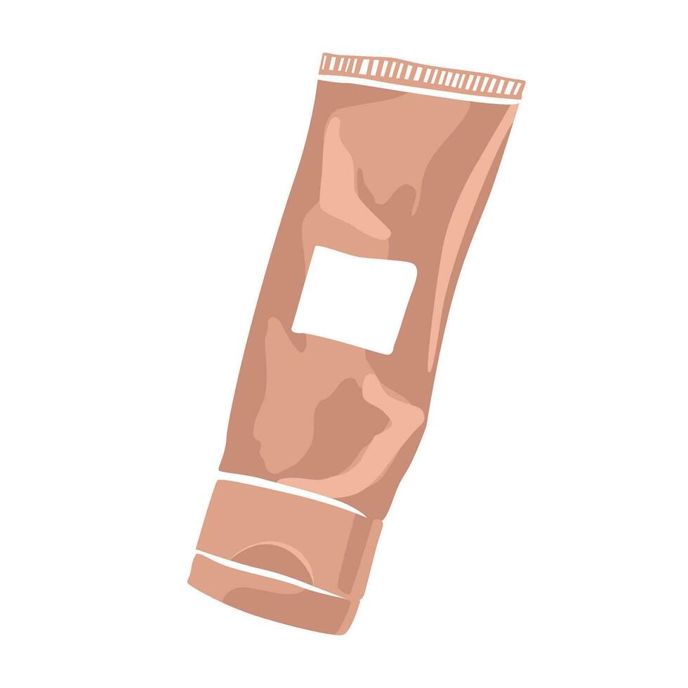 Vector Hand Cream Tube Minimalist Cosmetic Skin Care product Illustration
