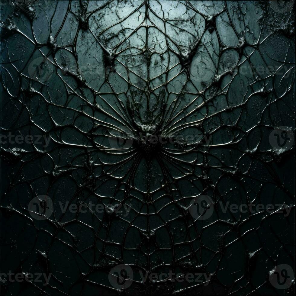 Intricate spider webs glisten delicately casting intricate shadows on a midnight canvas highlighting their mesmerizing low relief designs photo