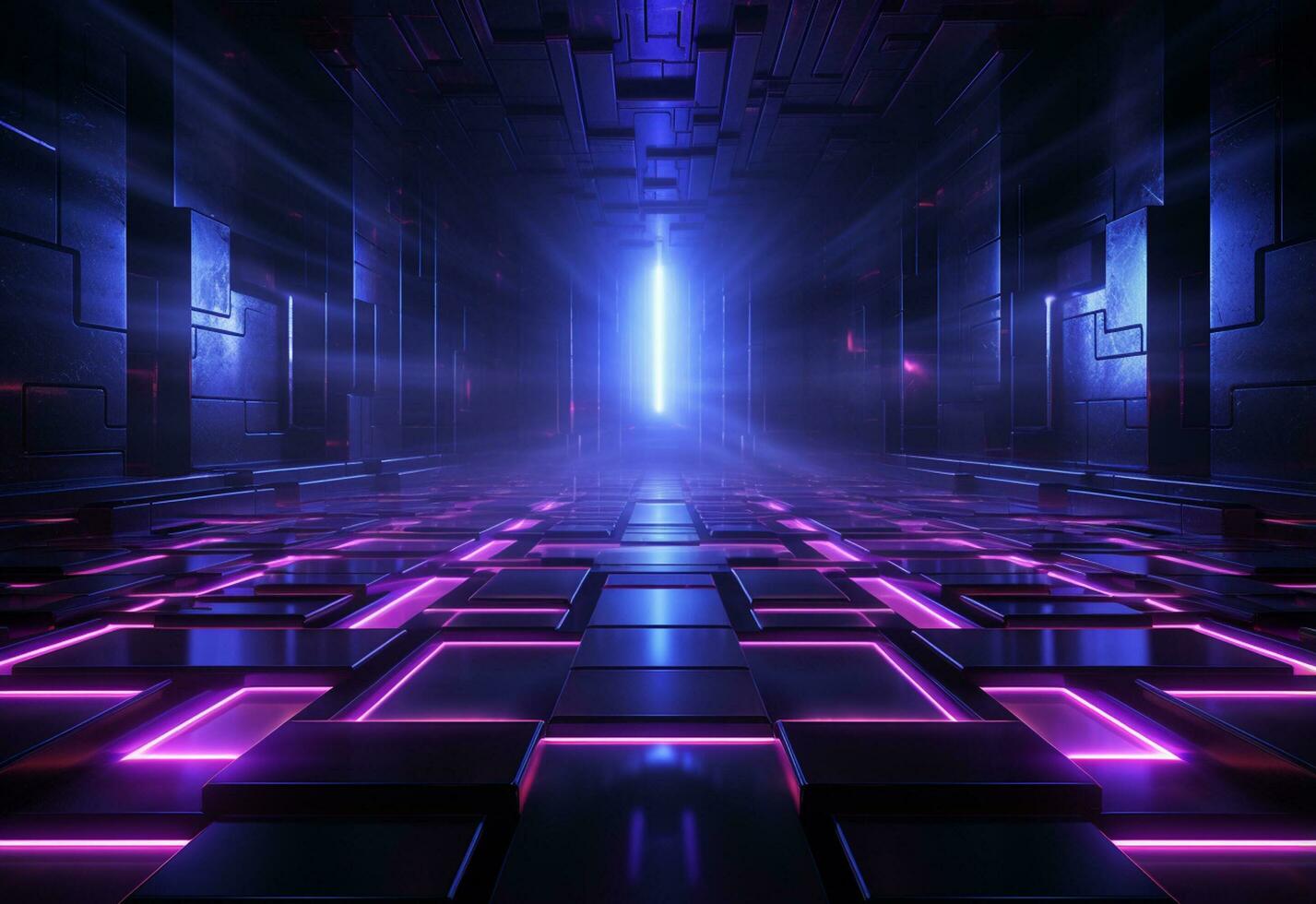 Ai Generative Neon illuminated futuristic backdrop realistic image, ultra hd, high design very detailed photo