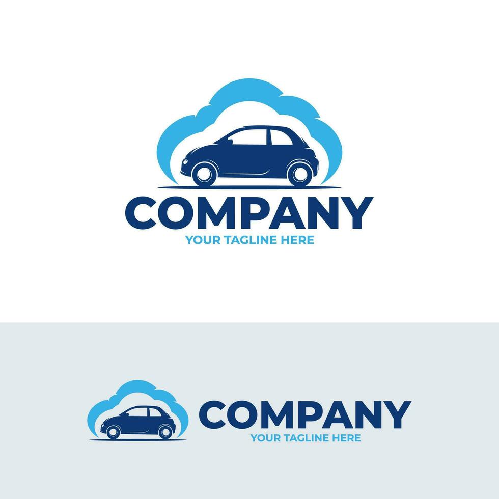 silueta de coche lavar logo diseños concepto vector