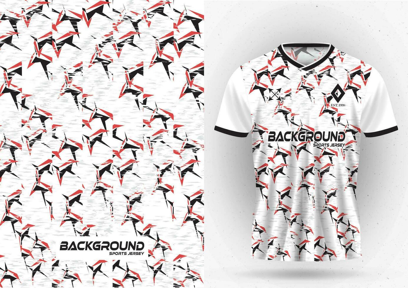 T-shirt sport, background, team jersey, wallpaper, racing, backdrop, cycling, football, game, running, pattern. vector