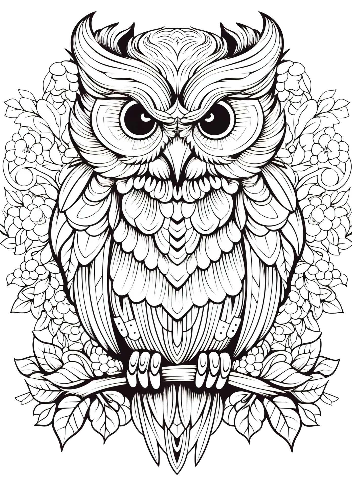 Adult Coloring Books for Anxiety and Depression: 100+ Beautiful Owl Mandala  Portrait Coloring Pages: Soothing Owl Mandala Portraits for Relaxation -   Adults and Teens - Animal Mandala Portraits by Fluffy Wolf Publishing