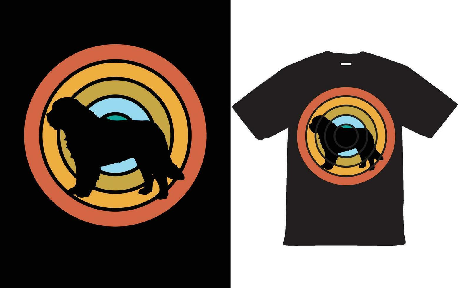 Vintage Dog T shirt Design Vector EPS File for T Shirt Design