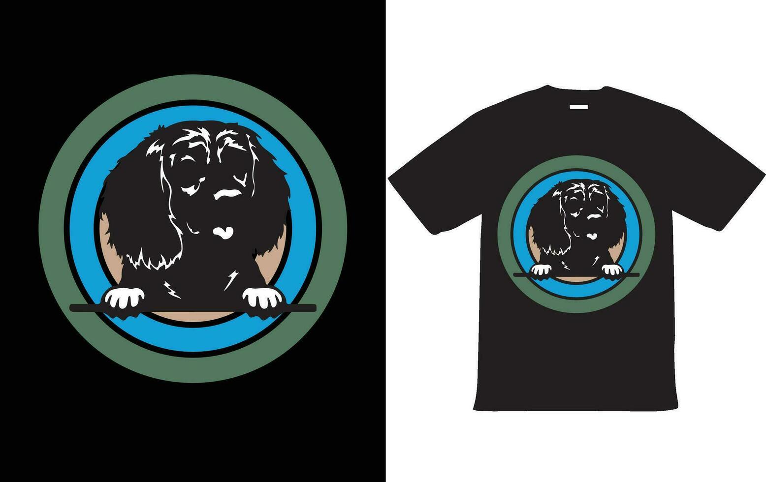 Clásico perro t camisa diseño vector eps archivo para t camisa diseño