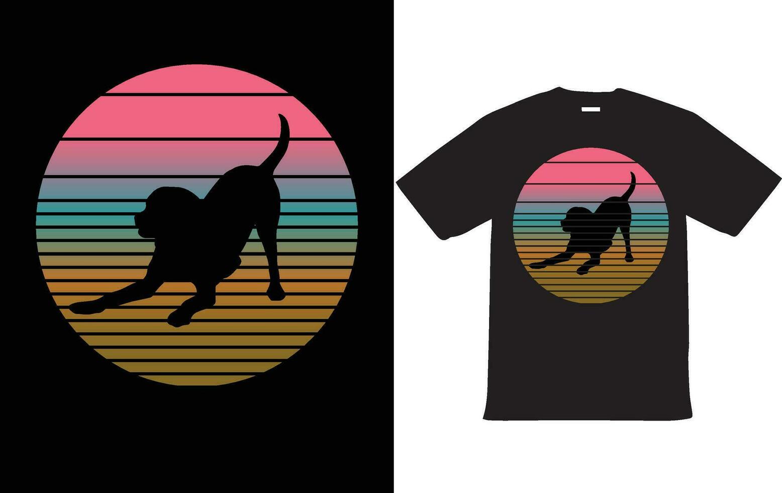 Vintage Dog T shirt Design Vector EPS File for T Shirt Design