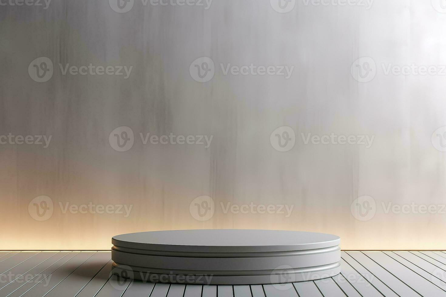 Minimal abstract background for product presentation illuminated on a light gray plaster wall photo