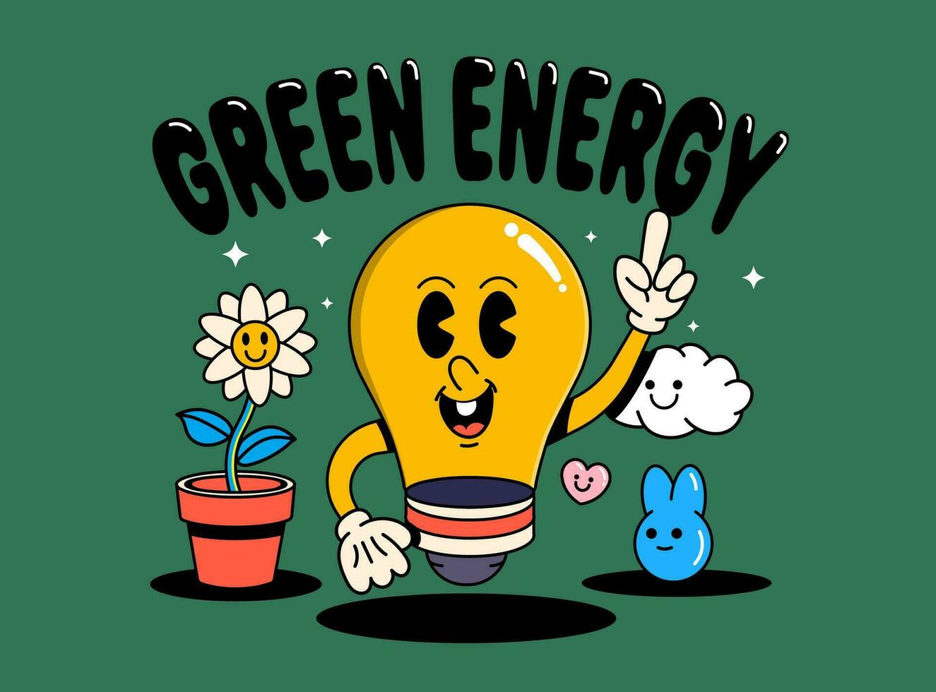 logotipo de energía verde vector
