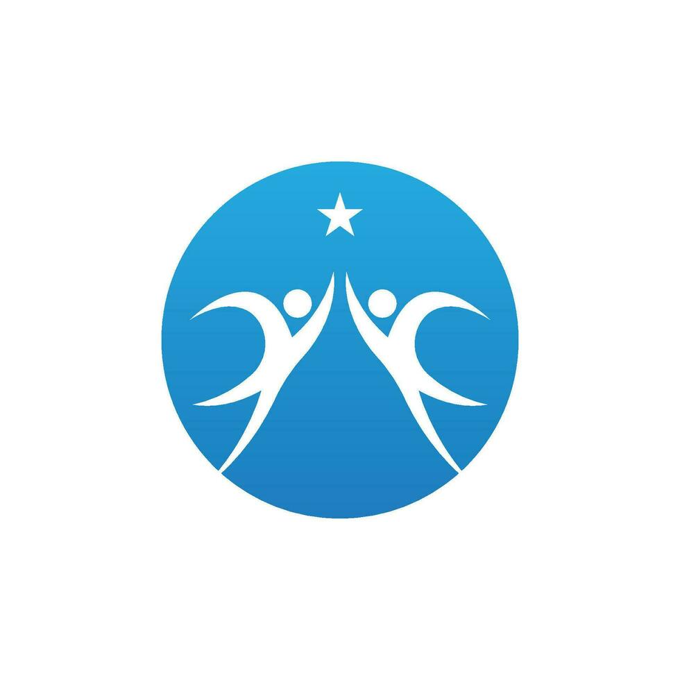 Success People Icon  And Symbol Template Vector