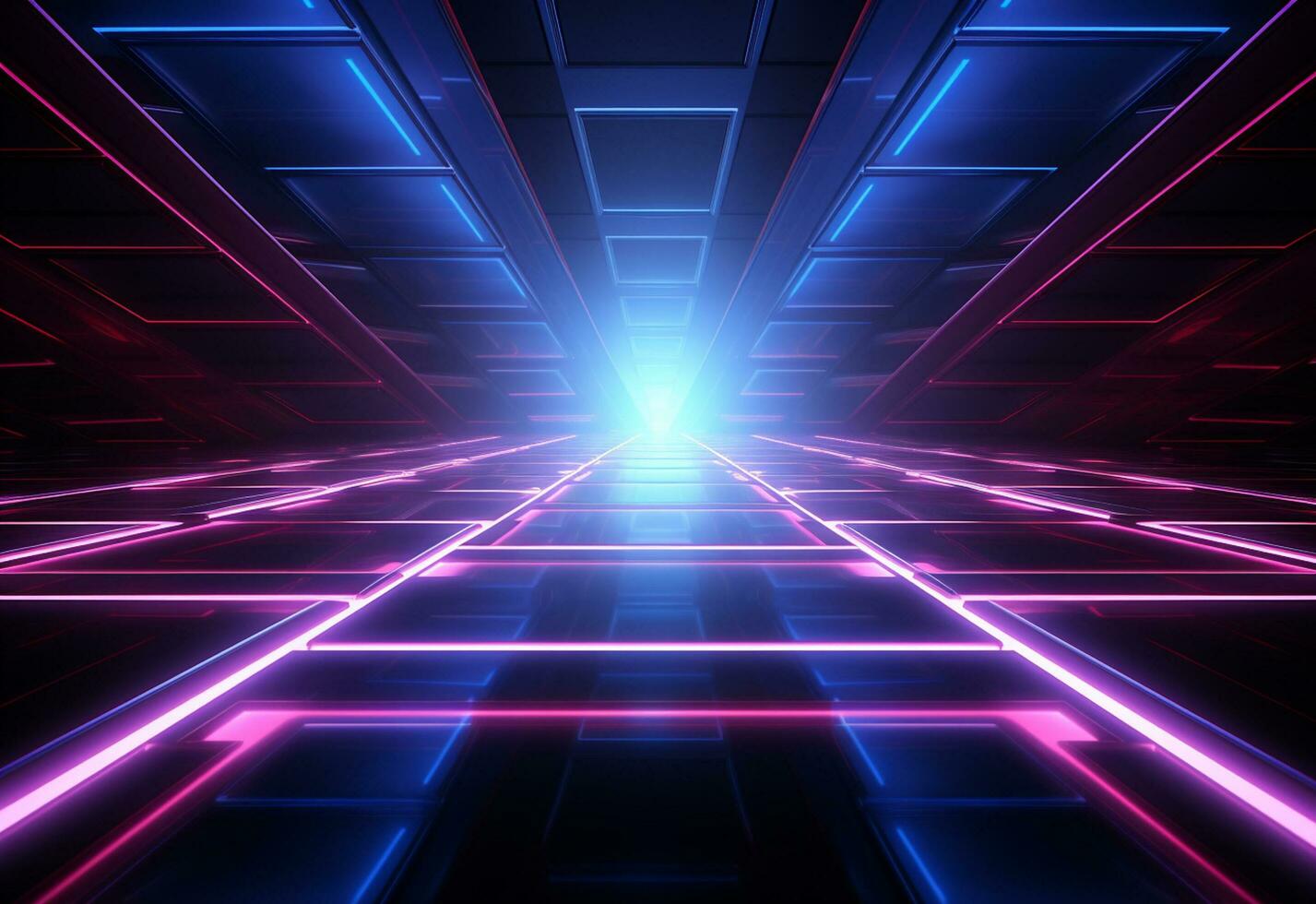 Ai Generative Neon illuminated futuristic backdrop realistic image, ultra hd, high design very detailed photo